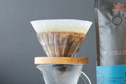V60 01 Glass with Wooden Base + Spoon